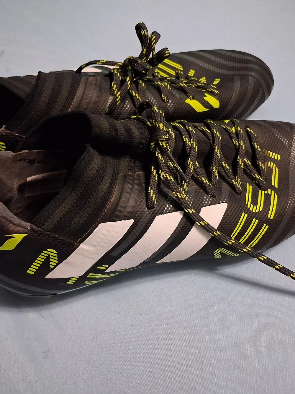 Adidas Nemeziz Messi 17.3 FG Soccer Cleats Men's Size 7 BY2413 Black Neon